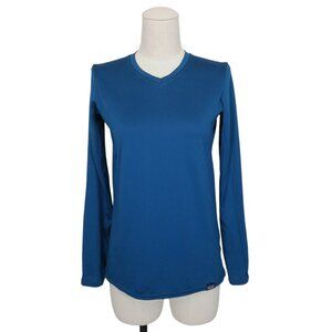 Patagonia Daily Capilene Long Sleeve Shirt Baselayer Blue Sz Extra Small